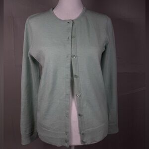 Sutton Studio: Cashmere Women's Cardigan; Mint Green